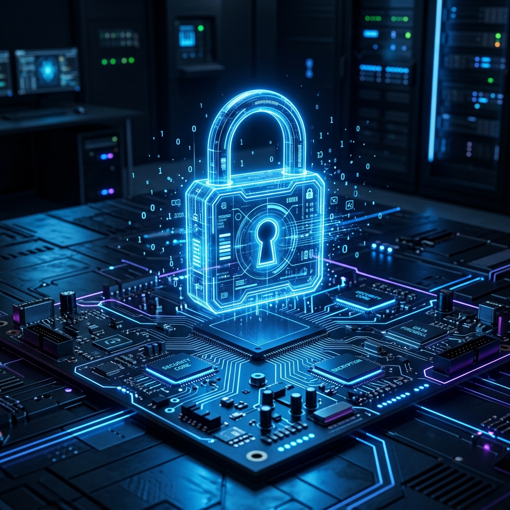 Cybersecurity Padlock